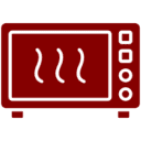 Microwave symbol with steam lines